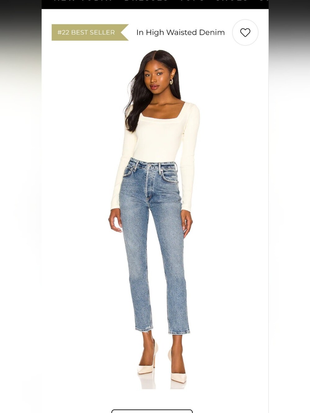 Citizens Of Humanity 27 High-Rise Straight Leg Jeans - Light Blue Wash